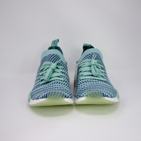Women's Adidas NMD_R1 STLT  PrimeKnit Ash Green - Picture 4 of 8